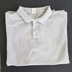 Gap factory gray 100%Cotton polo short sleeve polo shirt XL
